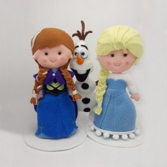Kit Bonecas Decorativas Frozen
